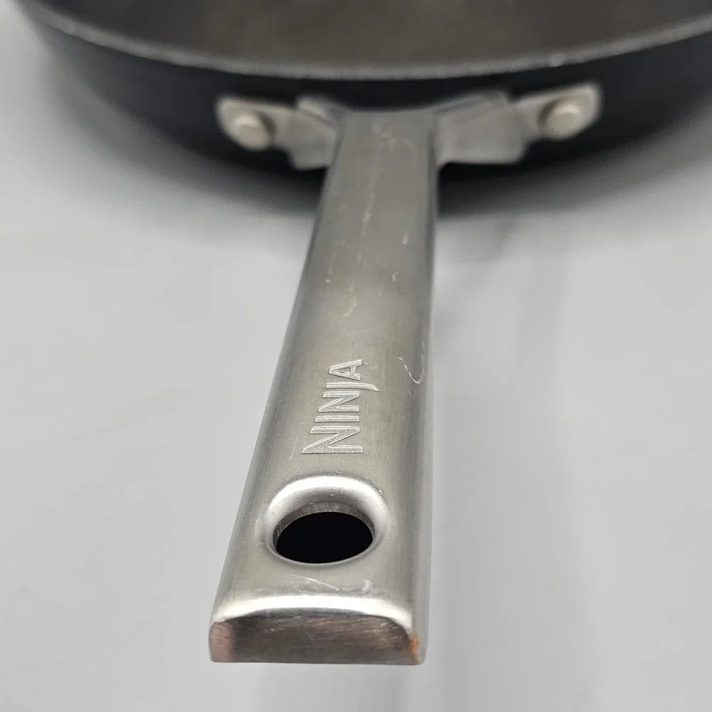 Ninja Foodi NeverStick Nonstick Frying Pan 12in Induction Safe Black/Silver